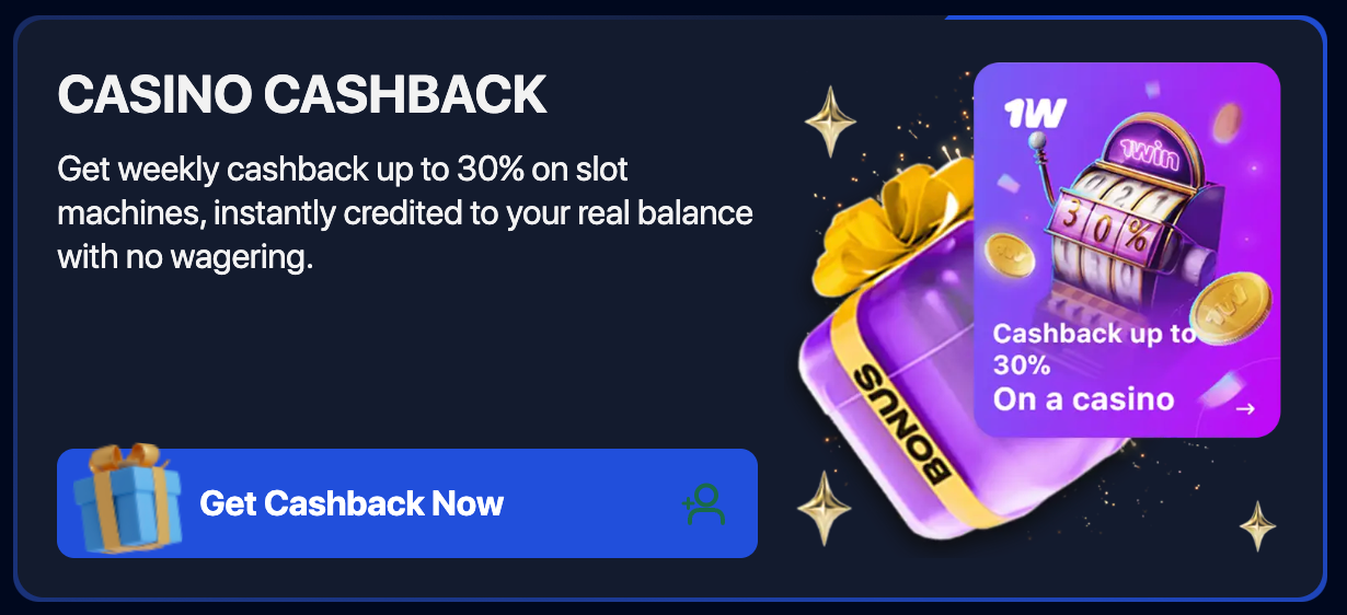 1Win Casino India 500% Bonus Promo Banner